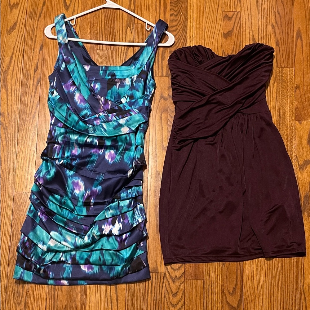Express Blue and Purple Mini Dresses